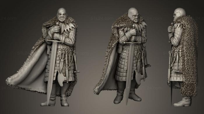 Figurines heroes, monsters and demons (Executioner, STKM_0195) 3D models for cnc